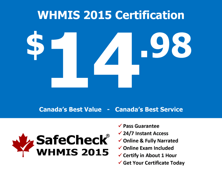 WHMIS certification pricing